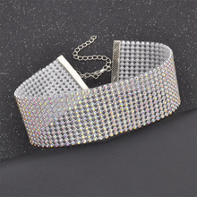 Load image into Gallery viewer, Crystal Collar Choker Necklace