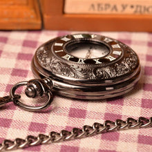 Load image into Gallery viewer, Classic Black Pocket Watch