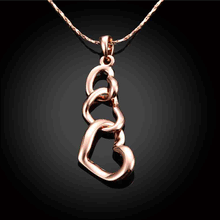 Load image into Gallery viewer, Three Hearts Necklace
