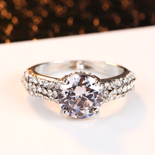 Load image into Gallery viewer, Cubic Zirconia Necklace Set With Earrings And Ring