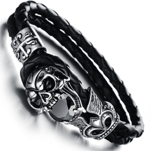 Load image into Gallery viewer, Dark Skull Men's Bracelet