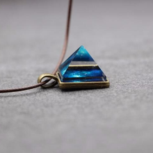 Load image into Gallery viewer, Crystal Pyramid Glowing Pendant