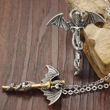 Load image into Gallery viewer, Dragon Sword Men's Stainless Steel Pendant