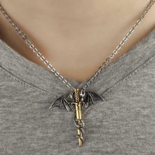 Load image into Gallery viewer, Dragon Sword Men's Stainless Steel Pendant