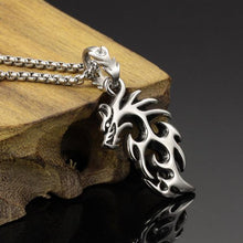 Load image into Gallery viewer, Gold Plated Stainless Steel Vintage Dragon
