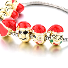 Load image into Gallery viewer, Christmas Emoji Charm Bracelet