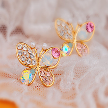 Load image into Gallery viewer, Colorful Butterfly Earrings