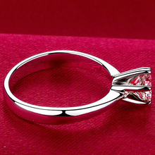 Load image into Gallery viewer, Silver Plated Crystal Ring