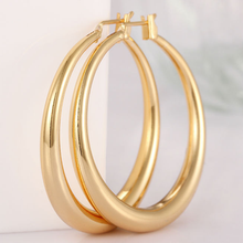 Load image into Gallery viewer, Solid Gold French Lock Hoops