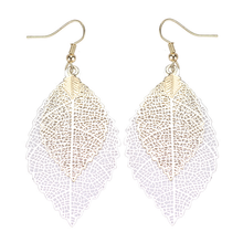 Load image into Gallery viewer, Leaf Dangle Earrings