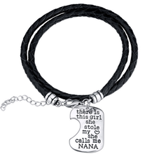 Load image into Gallery viewer, Nana's Girl Hand Stamped Bracelet Set