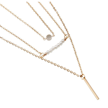 Load image into Gallery viewer, 3 Multi-Layer Bar Necklace