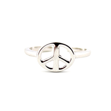 Load image into Gallery viewer, Silver Peace Toe Ring