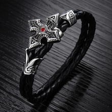 Load image into Gallery viewer, Ruby Cross Men's Bracelet