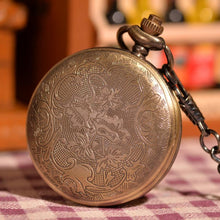 Load image into Gallery viewer, Gold Forest Half Hunter Pocket Watch
