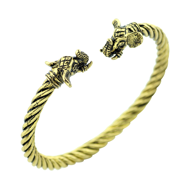 Antique Viking Dragon Cuff Bangle
