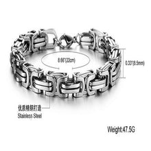 Load image into Gallery viewer, Luxury Personalized Man Bracelet New Cool Gold/Silver Stainless Steel
