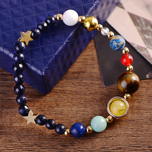 Load image into Gallery viewer, Universe Natural Stone Planet Bracelet
