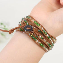 Load image into Gallery viewer, August Peridot Wrap Bracelet
