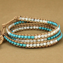 Load image into Gallery viewer, Clear Ocean Wrap Bracelet
