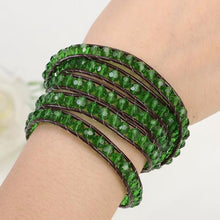 Load image into Gallery viewer, Green Ivey Wrap Bracelet
