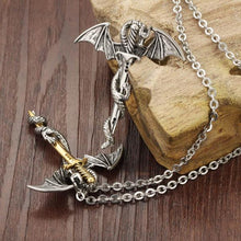 Load image into Gallery viewer, Dragon Sword Men's Stainless Steel Pendant
