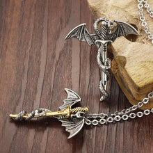 Load image into Gallery viewer, Dragon Sword Men's Stainless Steel Pendant
