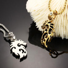 Load image into Gallery viewer, Gold Plated Stainless Steel Vintage Dragon
