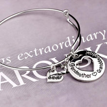 Load image into Gallery viewer, Grandmother Love Granddaughter Charm Bangle
