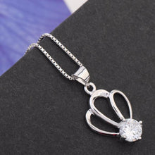 Load image into Gallery viewer, Crown Silver Pendant
