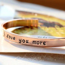 Load image into Gallery viewer, 18k Gold Plated - I Love You More Bangle
