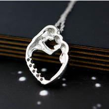 Load image into Gallery viewer, Mother Baby Love Heart Pendant
