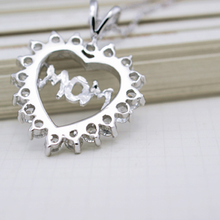 Load image into Gallery viewer, Mom's CZ Heart Pendant
