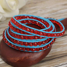 Load image into Gallery viewer, Red Gem Wrap Bracelet

