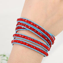 Load image into Gallery viewer, Red Gem Wrap Bracelet
