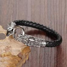 Load image into Gallery viewer, Game Of Thrones Inspired Dragon Loop Stainless Steel Men's Bracelet
