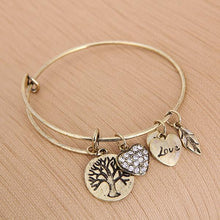 Load image into Gallery viewer, Tree of Life Charm Bangle
