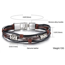 Load image into Gallery viewer, Handmade Genuine Leather Men's Bracelet
