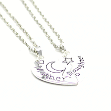Load image into Gallery viewer, Moon and Back Daughter Necklace
