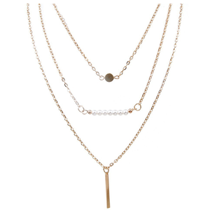 3 Multi-Layer Bar Necklace