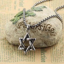 Load image into Gallery viewer, Men's Jewish Star Pendant

