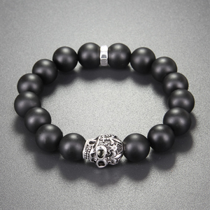 All Black Beads Bracelet