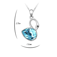 Load image into Gallery viewer, Swan Pendant set
