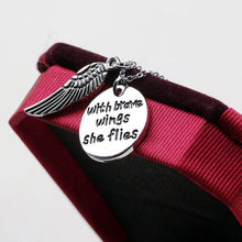 Load image into Gallery viewer, With Brave Wings She Flies Charm Pendant
